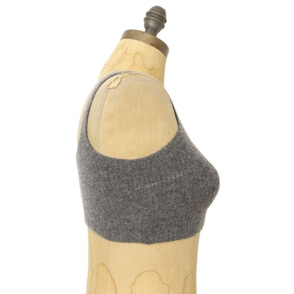 EVERLANE The Cozy Stretch Tank M Wool Blend Heathered Charcoal Gray EUC B40 - Picture 3 of 10